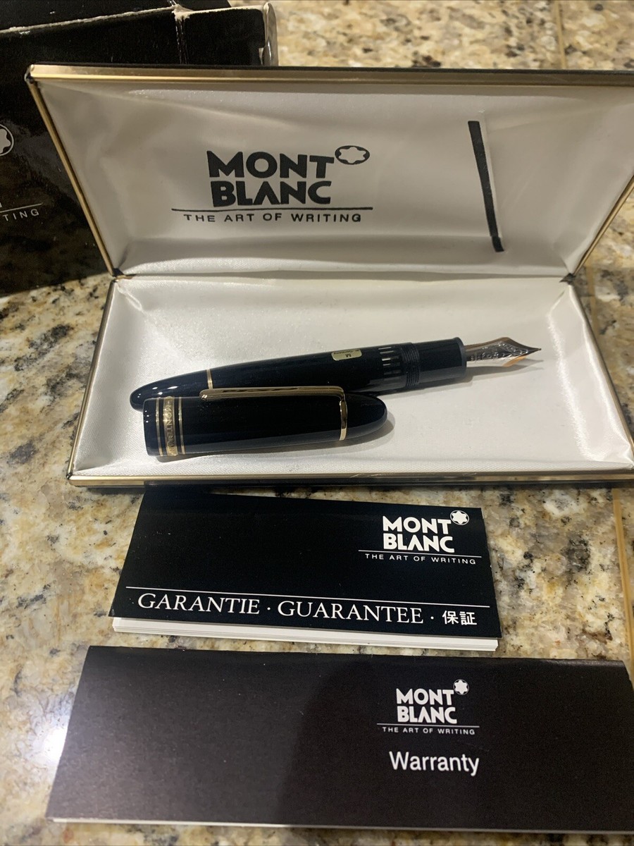 Vtg Mont Blanc 149 Meisterstuck 4810 14k 585 Fountain Pen Box Case