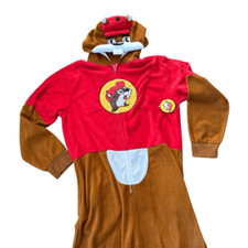 Buc-EE's Gas Station Beaver Union Suit One Piece Adult Pajamas Costume 2XL NWT