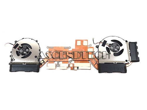 ASUS CREATOR Q540 THERMAL CPU GPU COOLING HEATSINK FAN ASSEMBLY HQ233107A5007 - Picture 2 of 2
