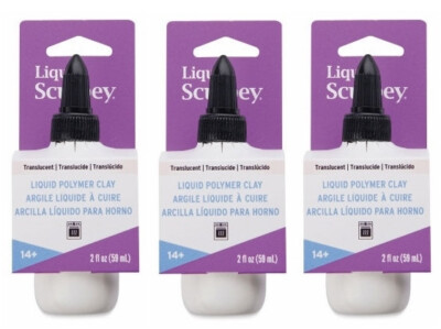 M00384x3-FS MOREZMORE Polyform Translucent Liquid Sculpey Polymer Clay TLS
