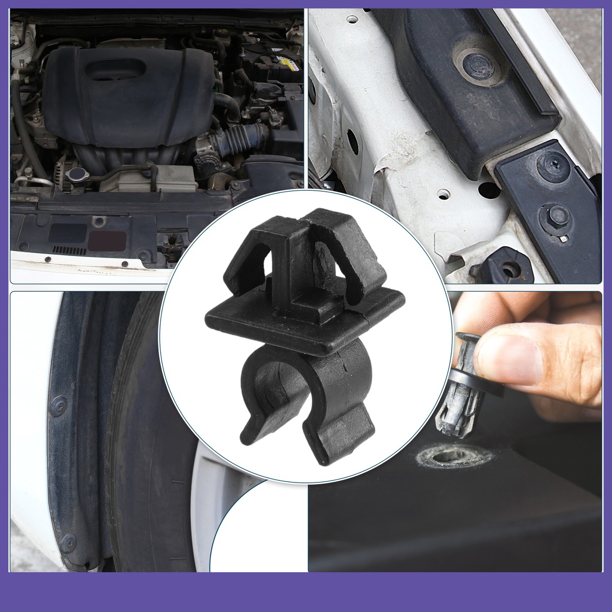 Hood Prop Rod Clip Retainer Single Custom for Mazda CX-9 3 L206-56