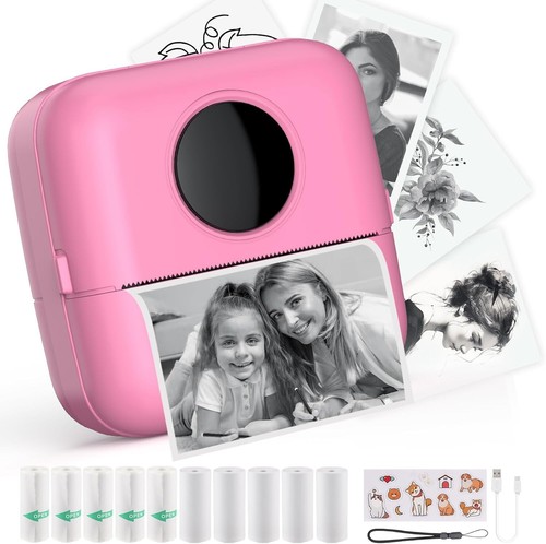 Mini Drucker Taschendrucker Fotodrucker für Smartphone Sticker Etiketten C170 - Afbeelding 1 van 7