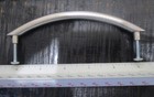 8 Cabinet and Drawer Handles - Metal, Pewter Like Finish — photo 2