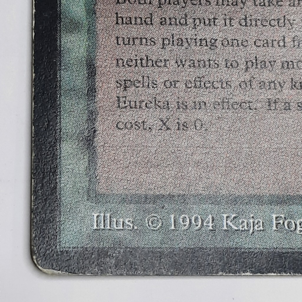 Vintage 1994 MTG Eureka Card 1990s Legends Set Magic the Gathering