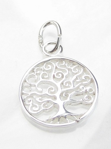 Tree of life tiny sterling silver charm .925 x 1 Trees charms - Picture 5 of 5
