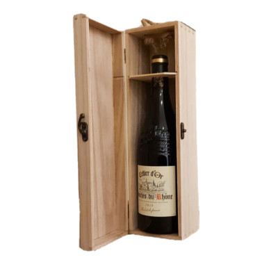 Weinkistenhalter aus Holz individuelle Gravur Geburtstag Jubiläum