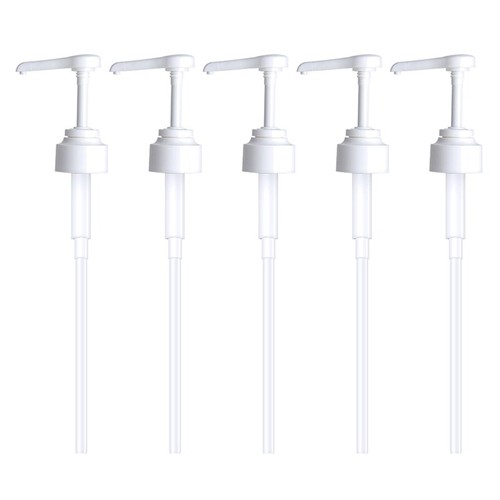 5pcs Kitchen Syrup Pump Liquid Dispenser Juice Bottle Replacement for Shampoo - Afbeelding 9 van 10