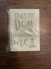Hardcover Medium Spiral Journal Mint Green Only My Dog Understands Me