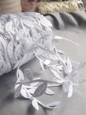 Autumn Satin Rusty Leaf Leaves Vine Garland Ribbon floris Trim Bridal Fake plant