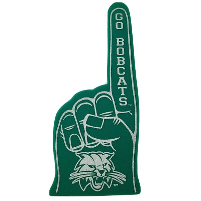 Ohio university Go Bobcats NCAA Team Logo Green big foam finger  # 1 22'' set 2
