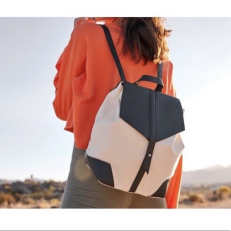 ?Feud Lux Demi Backpack Deux Lux Demi Backpack Black White FREE SHIPPING | eBay main image 4