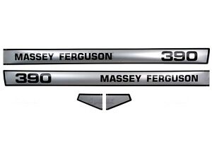 Bonnet Decal Set For Massey Ferguson 390 Tractors Ebay