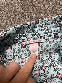 Victoria&rsquo;s Secret Satin Short Pajama Set Blue/coral L