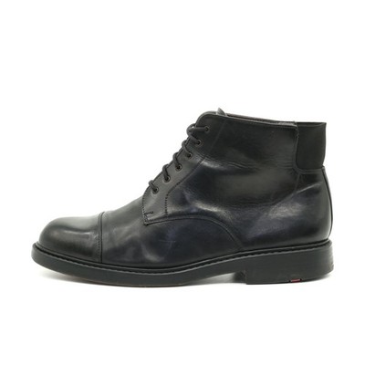 LLOYD Herren Schnürstiefel Stiefel Schwarz Leder Klassisch Stiefeletten EU 42