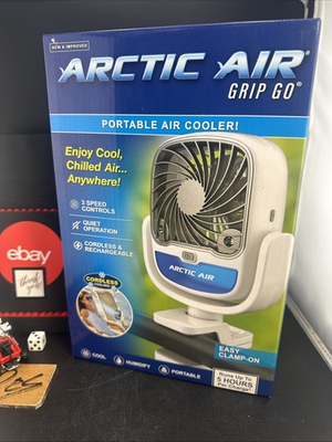 #ad Arctic Air Grip Go Rechargeable Air Cooler Brand New in box $18.61