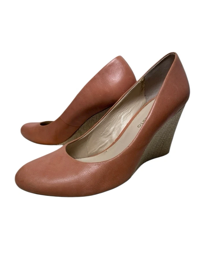 Tacones de cuña de cuero para mujer Franco Sarto talla 9 Foto 4 de 4