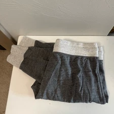 Alo Yoga Grey Two Tone Cuffed Jogger Sweatpants Lounge Athleisure Workout M