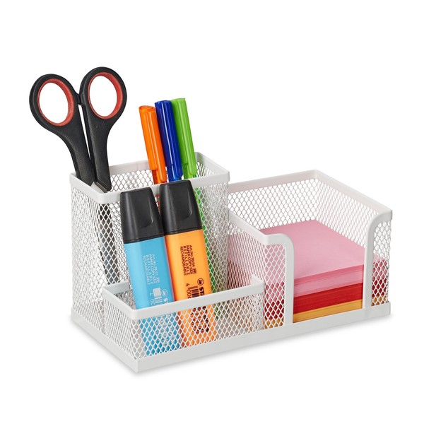 Schreibtisch Organizer Utensilienbox Stiftebox Metall BüRo-Organizer 3 FäCher-image