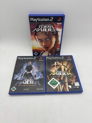 Playstation 2 Lara Croft Tomb Raider Legend + The Angel of Darkness + Legend