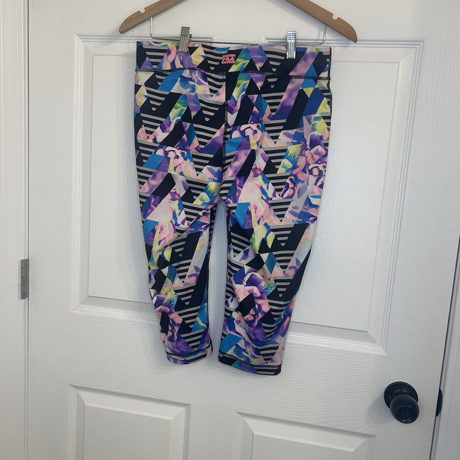 Leggings da corsa Fila multicolore lunghezza ginocchio taglia media