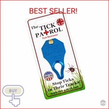 The Tick Patrol Tick Remover Tool for People & Pets, Lightweight, Durable, Keych