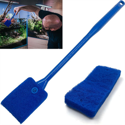 Aquarium Reinigungsset Aquarium Glasreiniger langer Griff Algenschaber Bürste