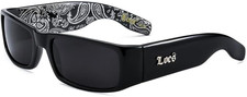 Locs Mens Hardcore Gangster Sunglasses Bandana Print