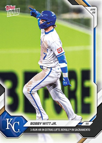 2026 Topps Now 137 Bobby Witt Jr.