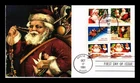 DR JIM STAMPS US COVER CHRISTMAS SANTA CLAUS FIRST DAY ISSUE COMBO HAND MADE