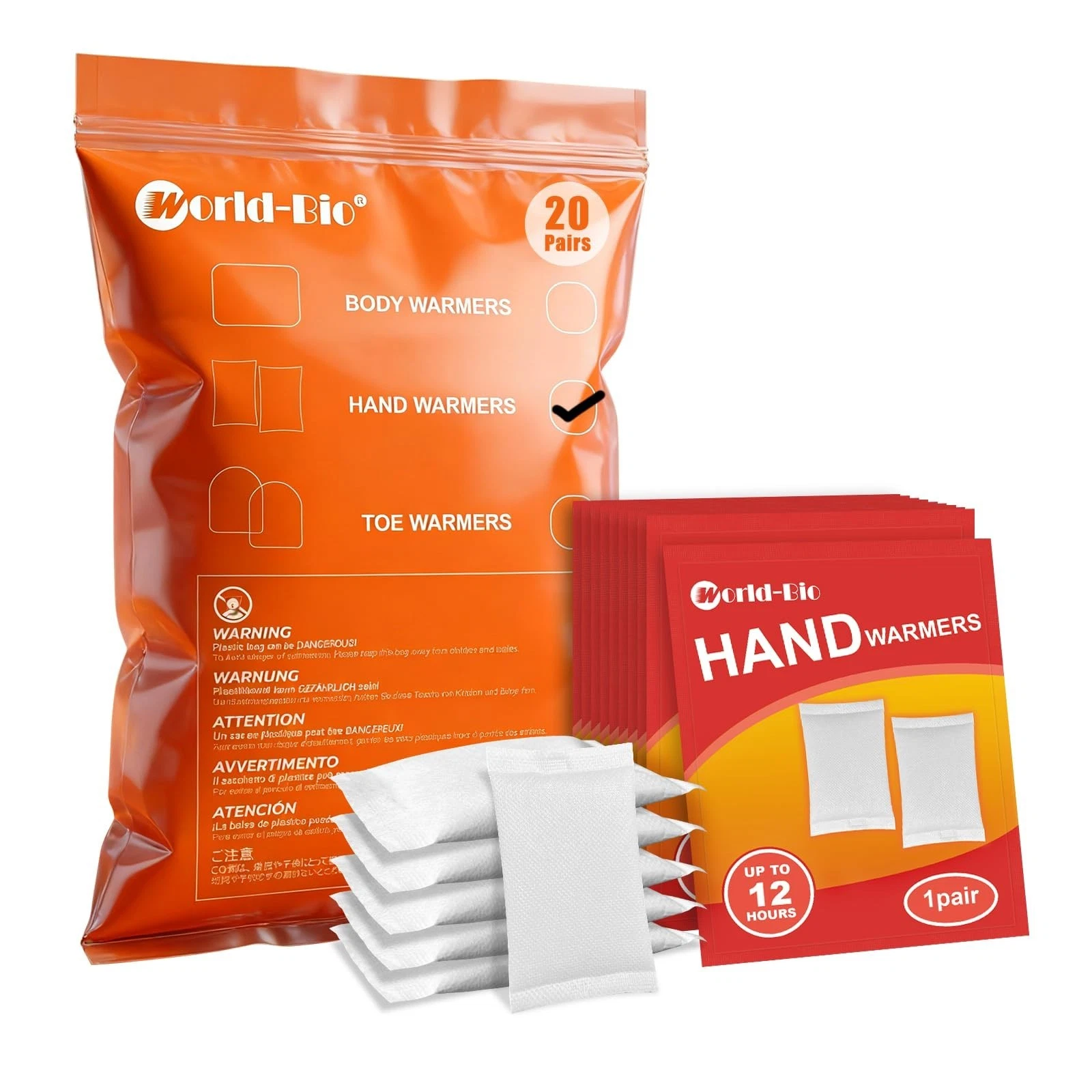 MR.ICE Hand Warmers - 5/10/20 Pairs Disposable Warm Pad - Long Lasting Safe N...
Opens in a new wind