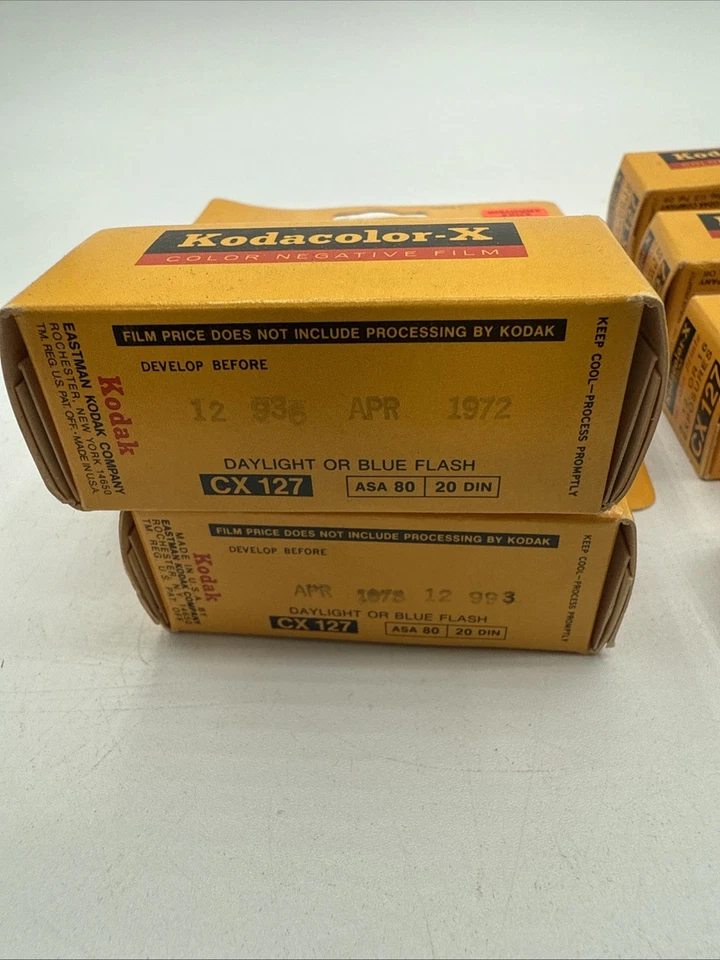 6 Kodak Kodacolor X CX 127 Film Sealed Vintage 72-75 Expired Photography Color - Image 2 of 4
