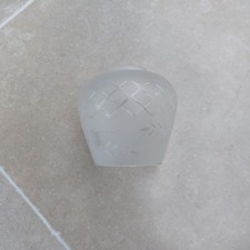 Antique Etched and cut Glass Lamp Shade Edwarduan style Gas/electric