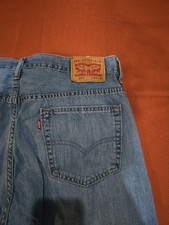 Levi's 569 Loose Straight Jeans Men's 34x32 blue Denim Baggy distressed