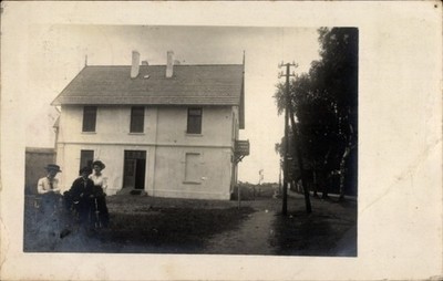 Postcard Hamburg Harburg Altenwerder, two people, one child, one house,... - 11419151