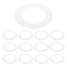 3.2" ID 4.9" OD Plastic Trim Ring, 12 Pcs Translucent Matte White Goof Rings