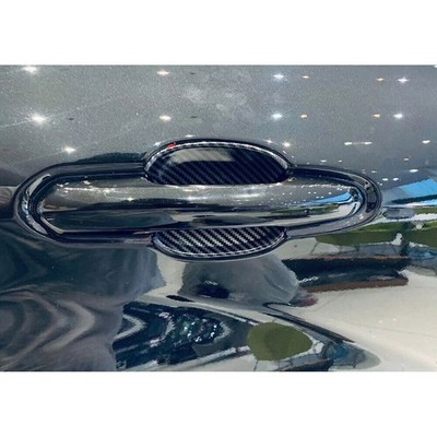 4x For Toyota Crown 2023 2024 2025 Door Bowl Handle Cover Trim Carbon Fiber Look