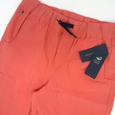 Tommy Hilfiger Coral Orange Quick Dry Utility Shorts Youth Large 16/18 NEW