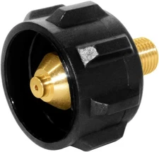 Hooshing QCC1 Propane Gas Fitting Adapter with 1/4 Inch NPT Male Pipe Black 