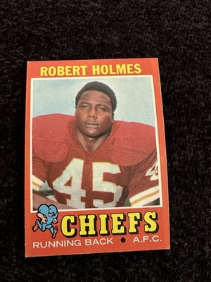 1971 Topps Robert Holmes #254 EX Kansas City Chiefs Rookie Rc Vintage Football