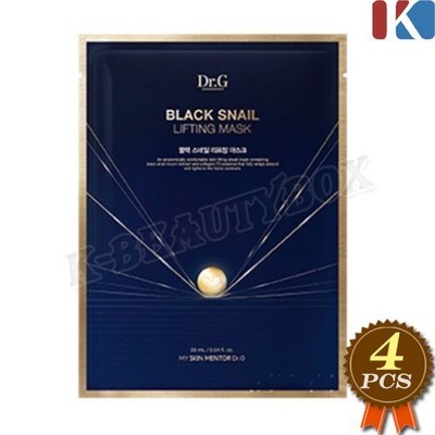 DR.G Black Snail Lifting Mask Sheet 28ml x 4pcs Anti-Aging Firming Mask K-Beauty