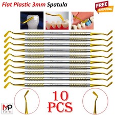 Flat Plastic Composite Filling Instruments 3mm Double-Ended Dental Tools