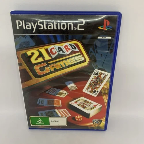21 Card Games PLAYSTATION 2 PS2 Complete PAL Game GOOD CONDITION Free Postage
