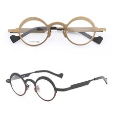 Pure titanium Eyeglass Frames Ultralight Luxury Glasses Retro Round Spectacles