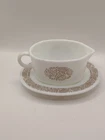 Vintage Pyrex Woodland Gravy Boat With Tray