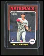 2024 Trey Lipscomb Rookie Card - Topps Heritage Orange /699 #684 Nationals 