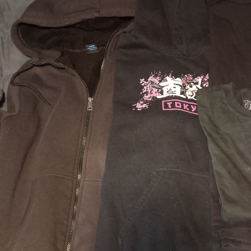 Fresh Laundry GRIMDAYS Mixed Lot Black Graphic Tee Shirts & Hoodie Japanese