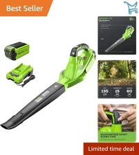 40V Leaf Blower Lightweight Cordless 150 MPH Battery & Charger Included