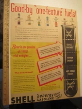newspaper ad 1932 SHELL Oil gasoline automobile car gas pump GOOD-BY