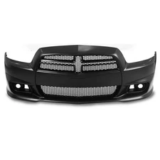 Front Primed Bumper Cover Grille Kit For 2008-2014 Dodge Charger SRT 8 Style