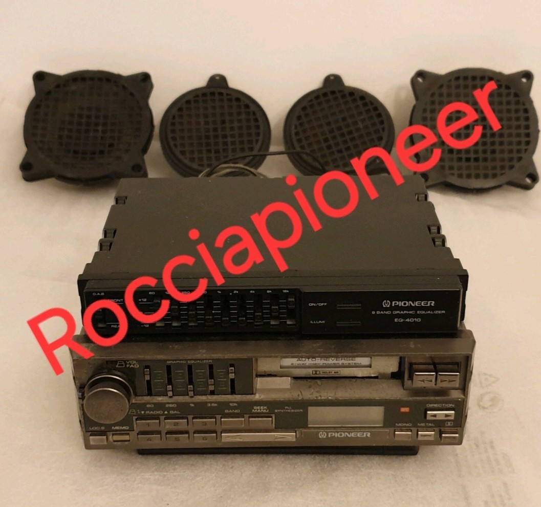 Pioneer Keh-9300+Eq. 4010 2 Woofer + 2 Tweeter Component Vintage